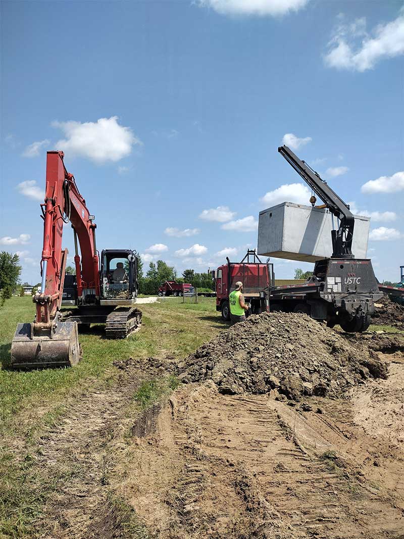 Land development and oak ridge clearing